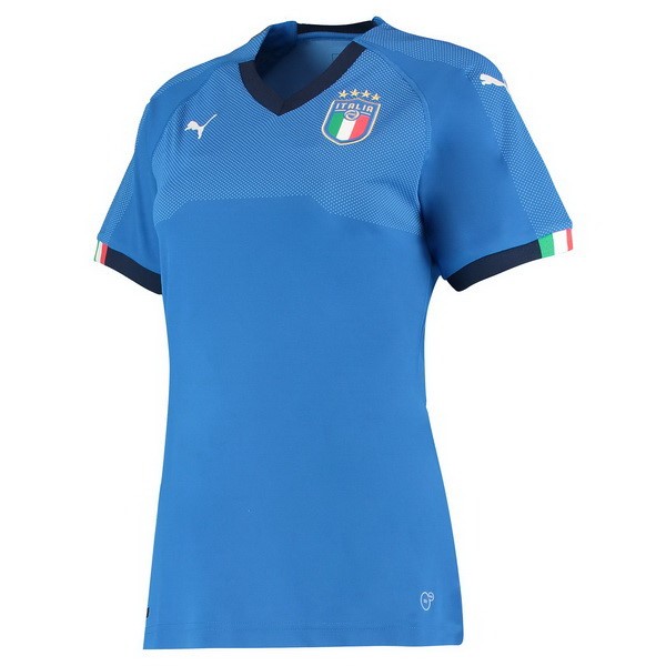 Maillot Football Italie Domicile Femme 2018 Bleu